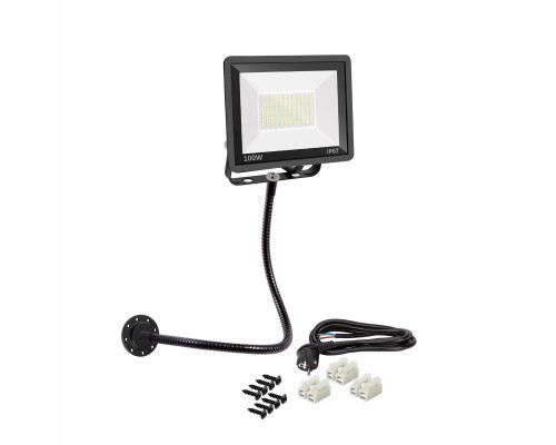 Прожектор светодиодный 100Вт на настенном гибком креплении FLAN-GDS