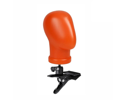 Манекен головы терракотовый безликий на прищепке PR1-SH-B