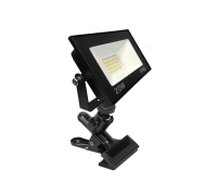 Светодиодный строительный прожектор 20 Вт на металлической прищепке PR1 для горизонтального и вертикального крепления