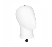 [СГП] Манекен головы безликий, цвет белый, с резьбой крепления 1/4