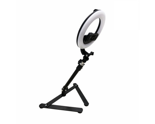 Кольцевая лампа L16-L07-P с держателем телефона на настольном наклонном держателе