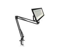 Светодиодный строительный прожектор 150 Вт с настольным поворотным креплением KGS на усиленной струбцине