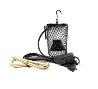 Светильник подвесной с защитной решеткой с лампой обогрева, 75Вт, для террариума