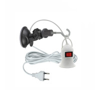 Фитосветильник для растений, патрон для фитолампы на держателе FL-BC2 на присоске