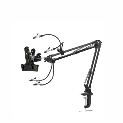 Держатель KGS-2PAI-PR1V для пайки с 2 зажимами для микросхем и плат на пантографе с усиленной струбциной