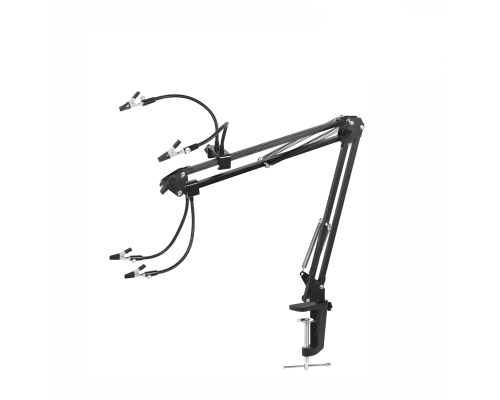 Держатель KGS-2PAI с 4 зажимами для микросхем и плат на пантографе с усиленной струбциной