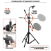 Пэд 8" на стойке JBH-63PAD-DT-В2 с гибким держателем для телефона, сумками для переноски и 2 барабанными палочками 5A