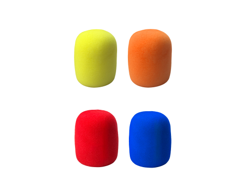 Ветрозащита для микрофона, поролоновая, цвет синий, желтый, оранжевый и красный