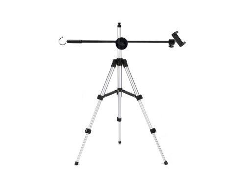 Штатив Tripod 3110L-ES63-DT для горизонтальной съемки с держателем смартфона и крючком для противовеса