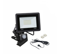 Светодиодный прожектор 30 Вт с датчиком движения на металлической прищепке PR1 для горизонтального и вертикального крепления