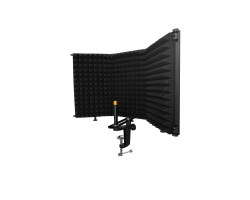 Акустический экран AK01 из 3 секций с креплением для микрофона на усиленной струбцине