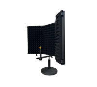 Акустический экран AK01 из 3 секций с креплением для микрофона на настольной подставке