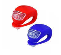 Светящийся маячок синий и красный, брелок на ошейник собак животных, 2 шт