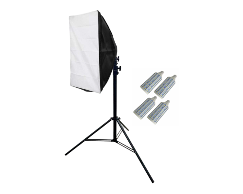 Софтбокс с блоком SBBHS-L4-40W с 4 лампочками 40W на штативе высотой до 250 см