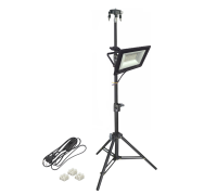 Светодиодный прожектор 50 Вт с кабелем 168 см на штативе LS с подставкой для нивелира