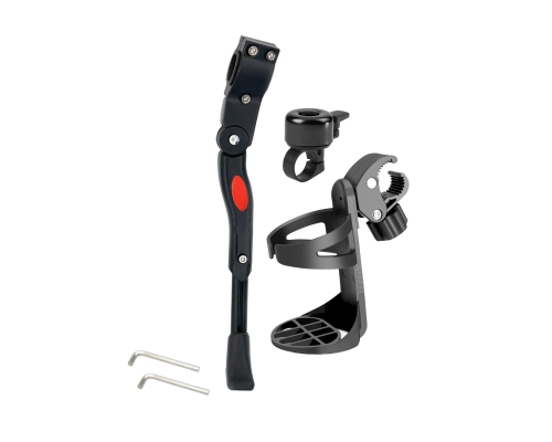 Велонабор VS-PPZ из подстаканника, подножки и звонка для велосипеда