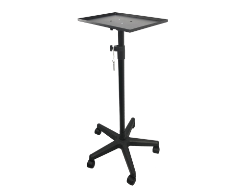 [СЛГП] Столик 502B-5K для аксессуаров, тележка парикмахерская на колёсиках, цвет черный