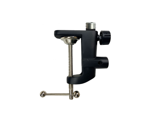 Усиленная струбцина крепление для нивелира, с отверстием 12 мм и внешней резьбой 5/8, нагрузка 1.5 кг