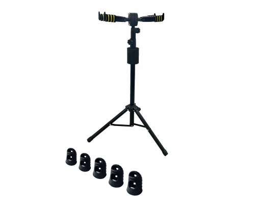 Подставка для гитары PCH-02 для 2 гитар и напальчники черные, размер XXS, XS, S, M, L, 5 шт