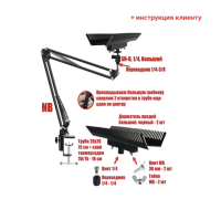 Настольный двусторонний держатель прядей NB-2BBHAIR для наращивания волос, большой, черный