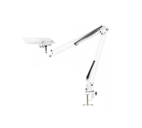 Настольный держатель прядей NB-WHAIR для наращивания волос, маленький, белый