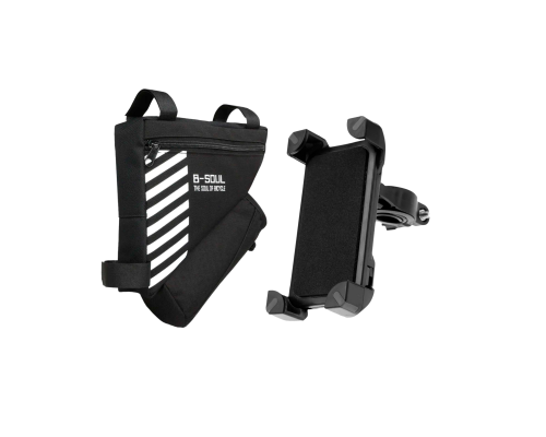 Велонабор VS-DTB-01 из велосумки на раму и держателя для телефона