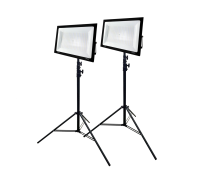 Прожектор светодиодный 300 Вт на штативе строительном BHS-PRJ, 2 комплекта