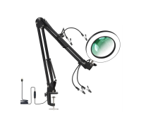 Держатель LN33S-2PAI для микросхем и плат настольный с лампой лупой