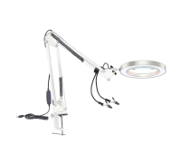 Держатель LN22S-PAI-W для микросхем и плат, настольный с белой лампой лупой