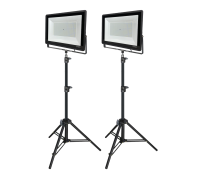 Прожектор светодиодный 250 Вт на штативе строительном LS-PRJ, 2 комплекта