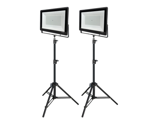 Прожектор светодиодный 250 Вт на штативе строительном LS-PRJ, 2 комплекта