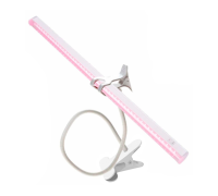 Подставка для фитосветильника MP-W-2, гибкий держатель для фитолампы на металл прищепке, белый