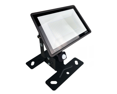 Прожектор 200 Вт с датчиком движения на настенно-потолочном креплении FK-PRJ