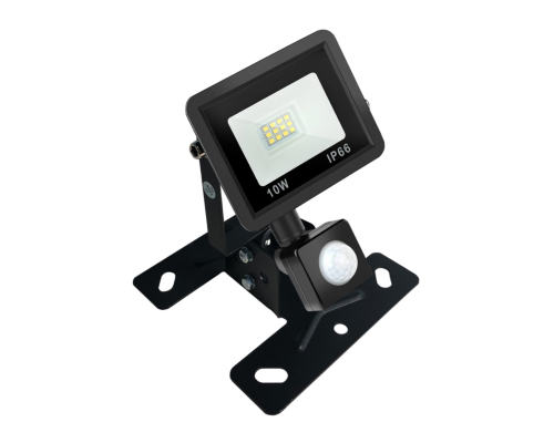 Прожектор 10 Вт с датчиком движения на настенно-потолочном креплении FK-PRJ