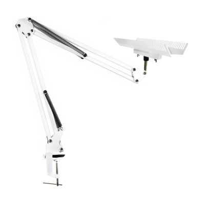 Настольный двусторонний держатель прядей NB-2WHAIR для наращивания волос, маленький, белый