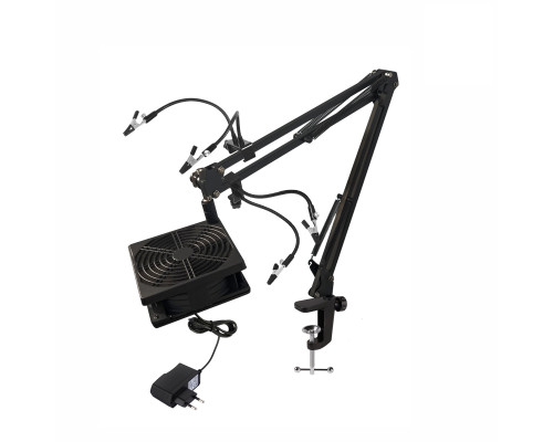 Держатель NBS-FAN-US для пайки, настольный, с вентилятором