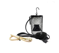 Светильник подвесной с защитной решеткой и диммером с лампой обогрева, 100Вт, для террариума