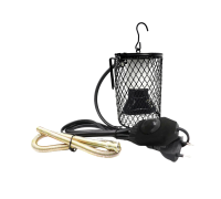 Светильник подвесной с диммером, защитной решеткой с лампой обогрева, 75Вт, для террариума