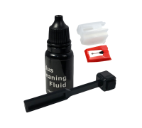 Игла звукоснимателя и набор для чистки: жидкость и щеточка для винилового проигрывателя
