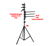 Вешалка-стойка JBH-6ES-35 для плетения кос, хранения афрокос и канекалона