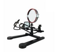 Держатель US-LUPA-SVET-N микросхем, плат для пайки с подсветкой и лупой с увеличением линзы 5 дптр