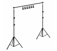 Стойка 2JBH-PL3-KPR1 с 6 крючками и прищепками, приспособление для плетения и хранения дредов и афрокос