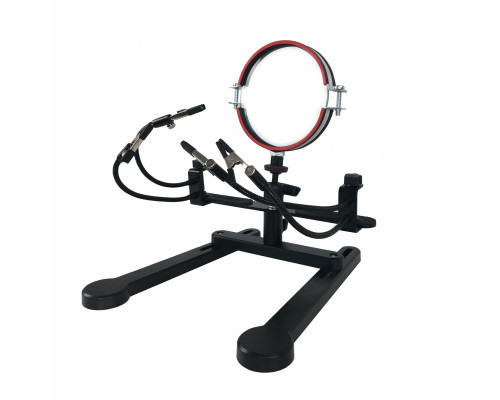 Держатель US-LUPA-N микросхем, плат для пайки с лупой с увеличением линзы 5 дптр