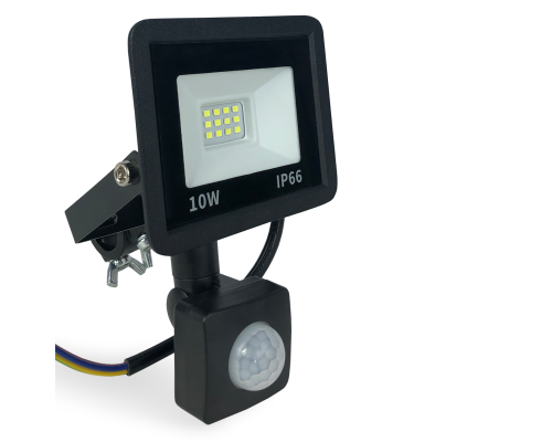 Прожектор 10 Вт с датчиком движения на кронштейне с зажимом до 31 мм