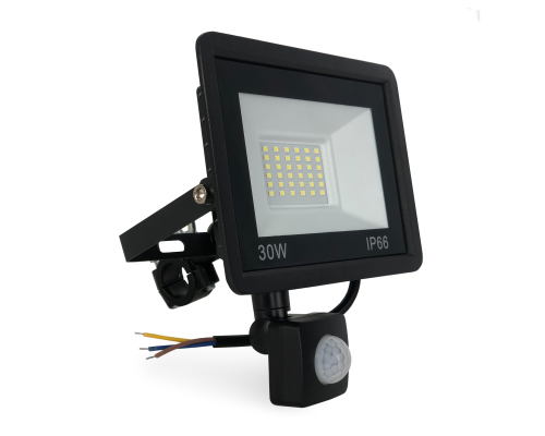 Прожектор 30 Вт с датчиком движения на кронштейне с зажимом до 31 мм