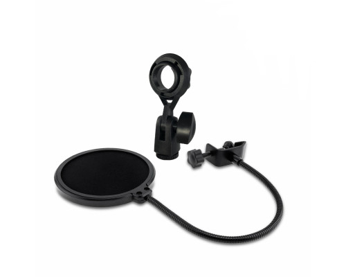 Держатель DMout-2 для микрофона и поп-фильтр с двойным слоем нейлона, диаметр 15.5 см