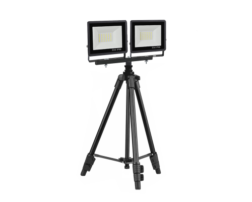 Прожекторы светодиодные 30Вт, 2 шт, на штативе строительном 8810-PRJ-30PL2V