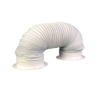 [СГП] Воздуховод гибкий гофра D150 мм 2 м с фланцами для вытяжки