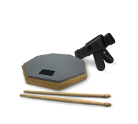 Тренировочный пэд 8" для барабанщика с подставкой и 2 барабанными палочками 5A