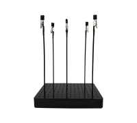 Подставка держатель для окрашивания деталей, цвет черный, 5 гибких зажимов